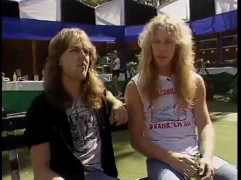Metallica - James & Lars Interview (MTV - Day On The Green 08/31/1985)