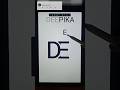 DEEPIKA name logo design in tablet 🔥❤️ #shorts