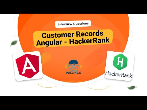 Hackerrank Coding Interview Angular Customer Records Codingindian Com