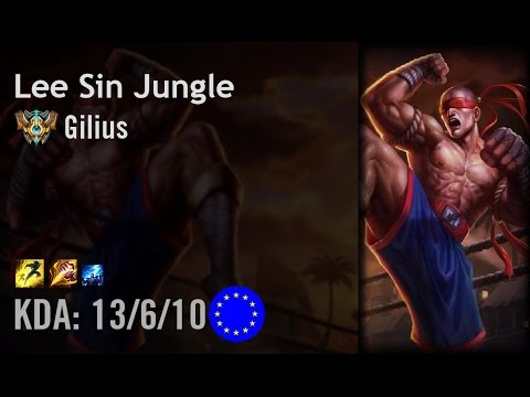 Lee Sin Jungle vs Kindred - Gilius - EUW Challenger Patch 6.9