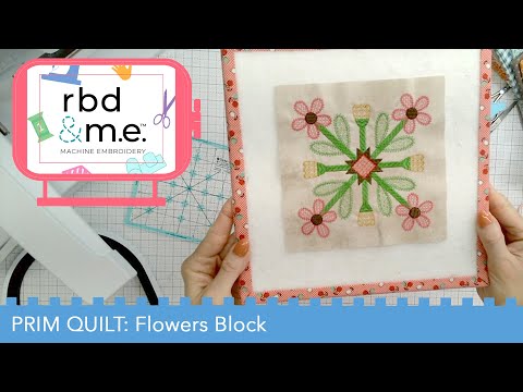RBD & M.E. - Prim Stitch Along - Block 5 - Flowers