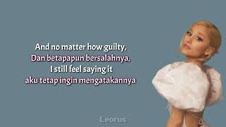 Download lagu Ariana Grande - i wish i hated you ( lirik terjemahan Indonesia) mp3