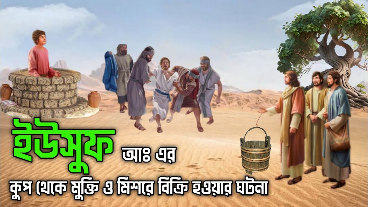 হজরত ইউসুফ আঃ এর কুপ থেকে মুক্তি ও মিশরে বিক্রি হওয়ার বিস্ময়কর ঘটনা || Hazrat Yousuf AS