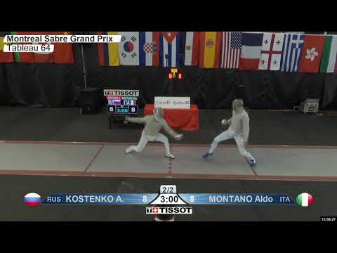 2020 158 T64 29 M S Individual Montreal CAN GP RED MONTANO ITA vs KOSTENKO RUS