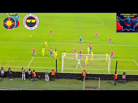 STEAUA BUCURESTI(FCSB) 1-1 Fenerbahce - Golul lui Cisotti - Protest al Peluzei Nord -Europa League
