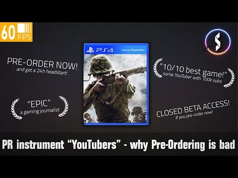 PR instrument YouTuber and why pre-ordering games is bad Video