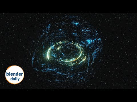 The Universe: Line to Sphere | Blender Geonodes Daily, tip 56