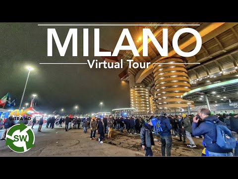 San Siro Milan - The Iconic Football Stadium in Milan Walking Tour 4k