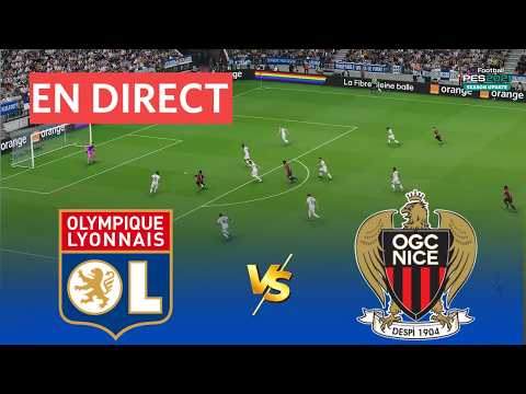 EN DIRECT - Lyon vs OGC Nice | Simulation complète du match Ligue 1 2025 | eFootball PES 2021