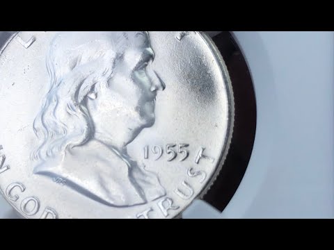 🐰 MS 64 1955 Franklin Half Dollar “Bugs Bunny” Variety 🐰