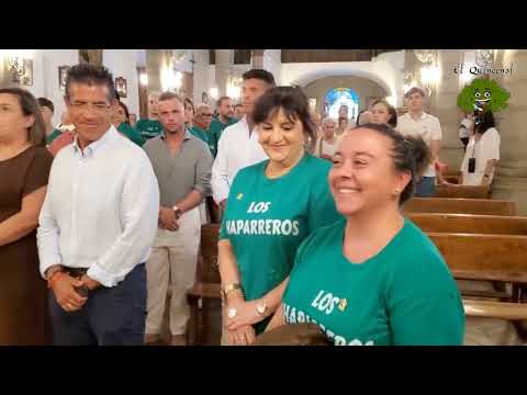 Ofrenda Floral de los pregoneros de la Feria de Villanueva de Córdoba a San Miguel y Virgen de Luna