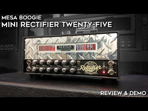 Immagine Mesa Boogie Mini Rectifier Twenty-Five 2-Channel 25-Watt Guitar Amp Head Blackout with Mesa Accessories - 3