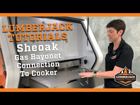 Sheoak Gas Bayonet Connection to cooker