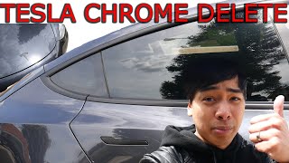 Tesla Model 3 DIY Chrome Delete
