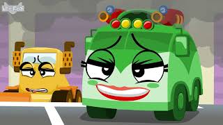 Tire Town School 19 | Black Smoke | Little Fox | Cars