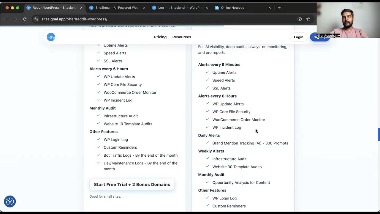 SiteSignal Features Explained – All-in-One Website Monitoring &amp; AI Visibility