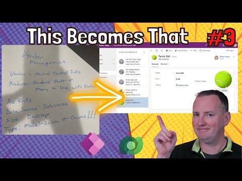 Create a Model driven app: Build a Vendor & Product management app EP3 Create a Model driven app: Build a Vendor & Product management app EP3