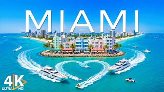 MIAMI 4K Aerial 🇺🇸 🏄‍♂️ Ocean Drive, Neon Beaches & Luxury Tropical Paradise ⛲