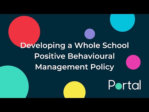 Developing a Whole School Positive Behaviour Management Policy Training