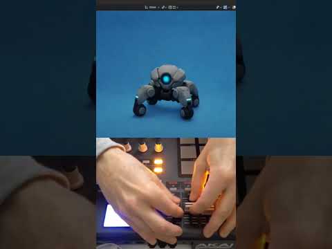 Control Rigg Blender & Sound Design #motiongraphics #blender #3danimation #sounddesigner #robotics
