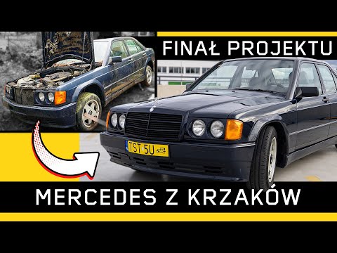 5 months and over 30,000 PLN. PROJECT FINALE: Mercedes 190e 2.6 pulled from the bushes.