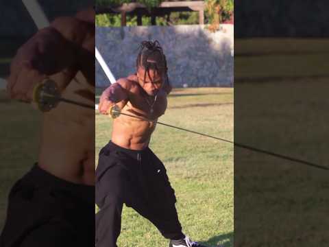 BB Bullet Cut 🔥 THEM: How many Try’s…ME: One 😈 #samurai #ninja #katana