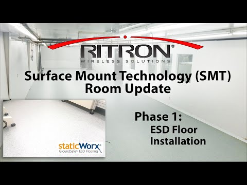 SMT Line Update - Phase 1- Electrostatic Discharge Flooring Installation