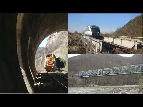 [4K] Trenuri la Halta Sibiel și pe Valea Oltului/Trains at Sibiel stop and in the Olt river valley