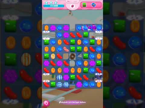 Candy Crush Saga - LEVEL 157 PASSED with 3 SUGAR STARS HIGH SCORE GAMEPLAY