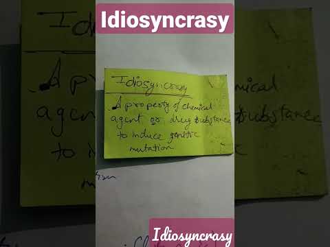 Idiosyncrasy #pharmacology #physiotherapy #shorts #shortvideo #idiosyncrasy