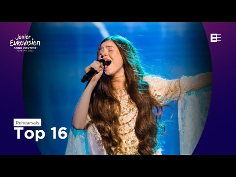 Junior Eurovision 2022: Rehearsals - Top 16