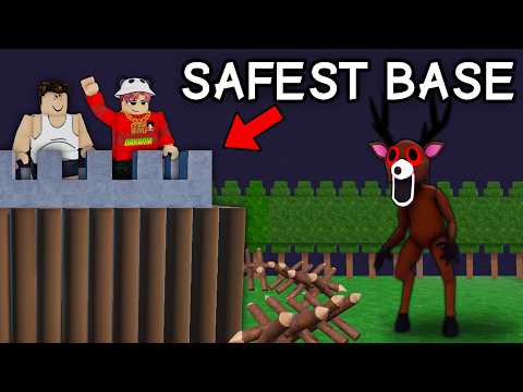 Building the SAFEST BASE to Survive 99 Nights in the Forest