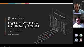 GLS Legal Ops Webinar: Legal Tech - Why Is It So Hard To Set Up A CLMS