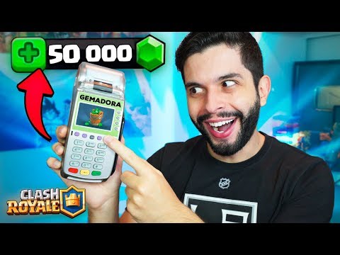 ENCONTREI UMA MÁQUINA DE GEMAS REAL PRO CLASH ROYALE!