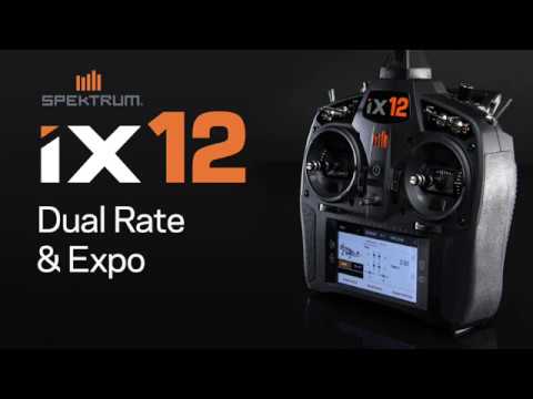 Spektrum IX12 Dual Rate und Expoeinstellungen