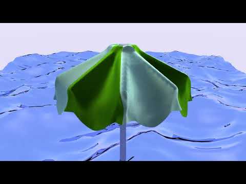 Beach Sunshade render in Blender