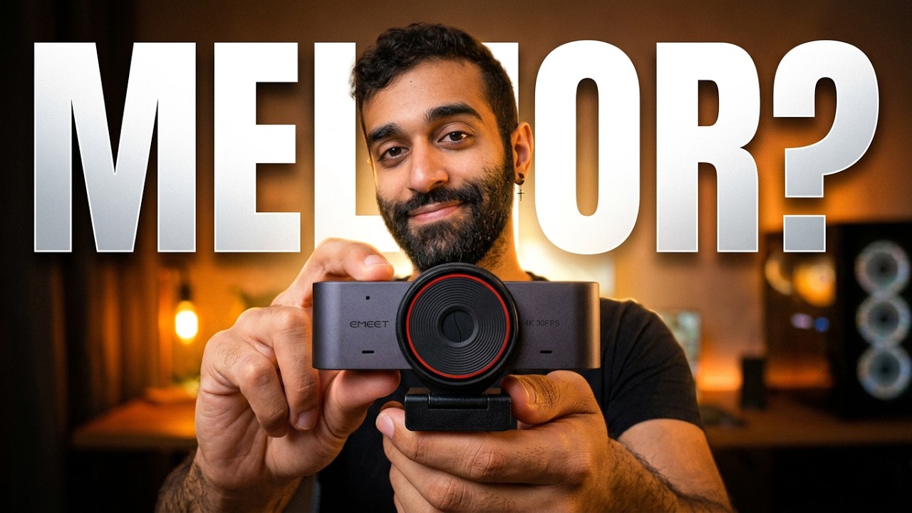 A WEBCAM 4K QUE HUMILHA A LOGITECH! EMEET C960 ULTRA (Sensor Maior e AF Instantâneo)💥#emeet #webcam