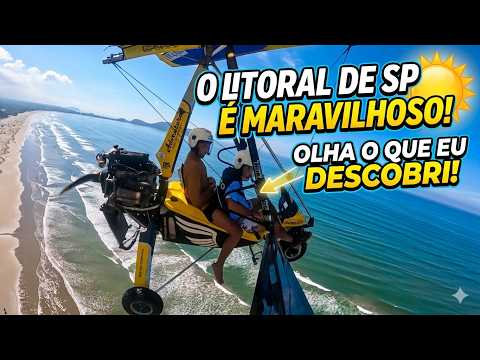A MELHOR VISTA DO LITORAL DE SÃO PAULO! 🪂 Voo de Trike em Bertioga (Não Perde Tempo!)