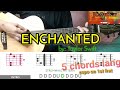 [Guitar Chords] ENCHANTED - Taylor Swift with Strumming Pattern | JC Guitar