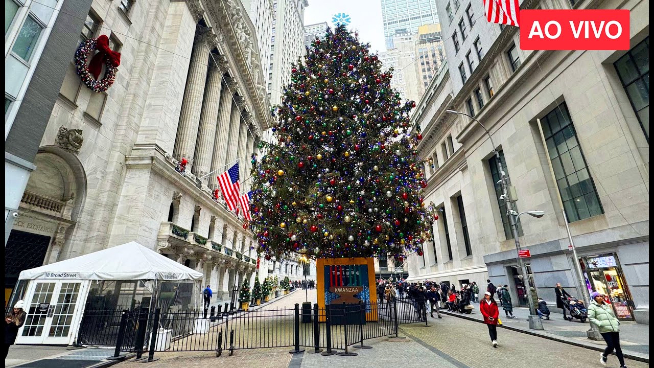 🔴 Nova York ao vivo: Decorações de Natal incríveis e muitas dicas