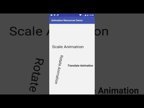 Android Animation Resource
