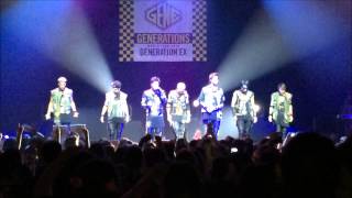 "Sing it loud" GENERATIONS FROM EXILE TRIBE Concert Paris 12/06/2015