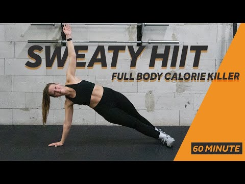 SWEATY HIIT | 60 MIN Full Body Workout | Calorie Killer | (no equipment) | #110
