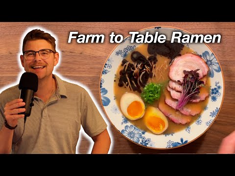 Farm to Table Ramen (Black Garlic Tonkotsu)