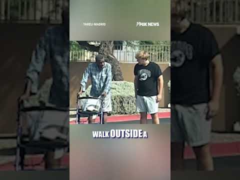 SEE IT: Teen gives struggling stranger the shoes off his feet