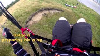 preview picture of video 'Paragliding ved Odby, 2014-07-17'