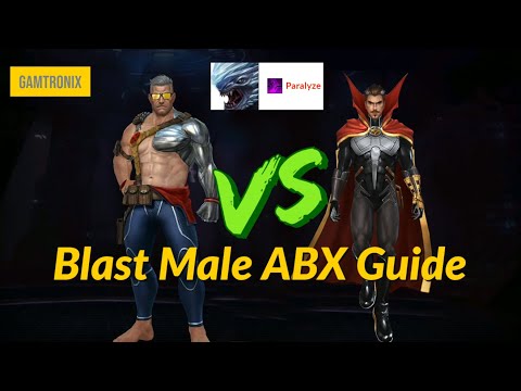 Blast Male ABX guide (Cable VS Dr Strange) || Paralyze Season || MFF