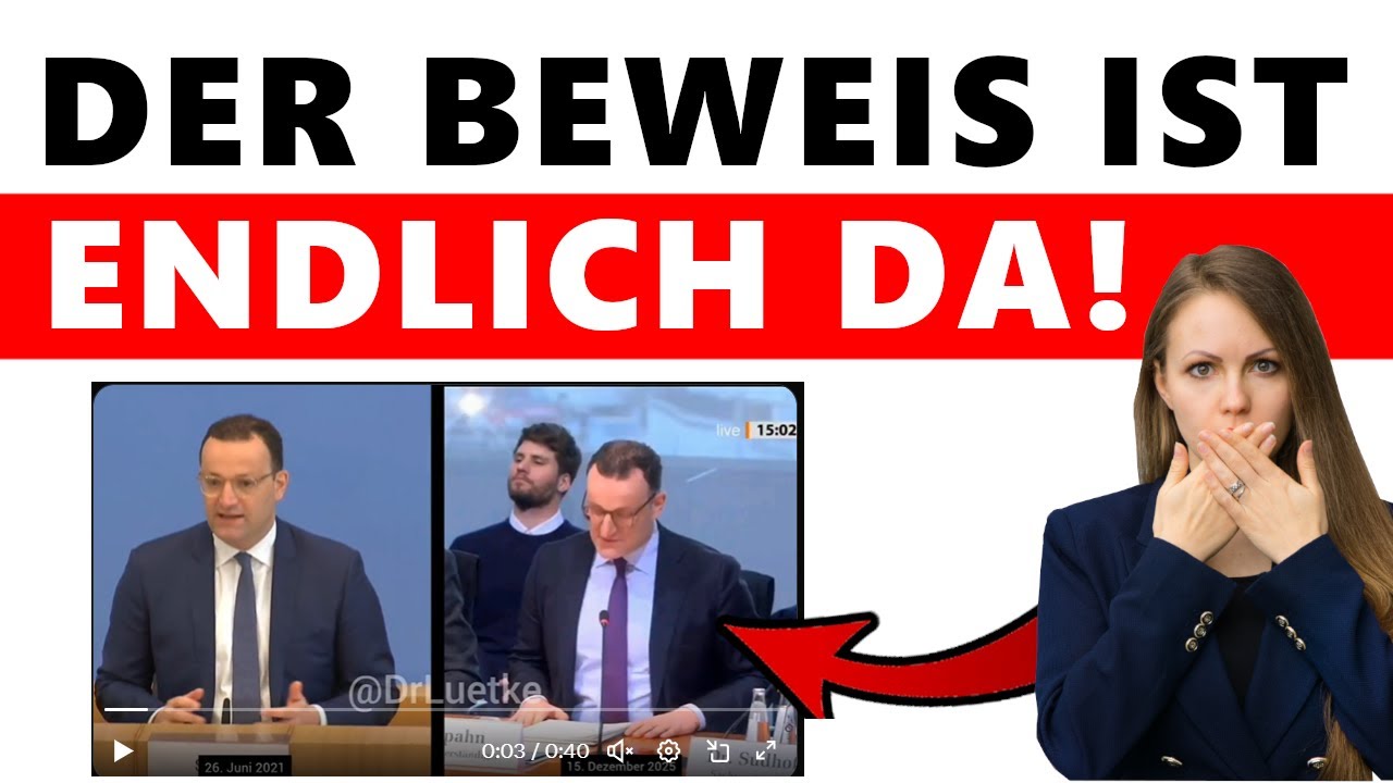 Damit hat Jens Spahn ALLES aufgedeckt, was vertuscht werden sollte!