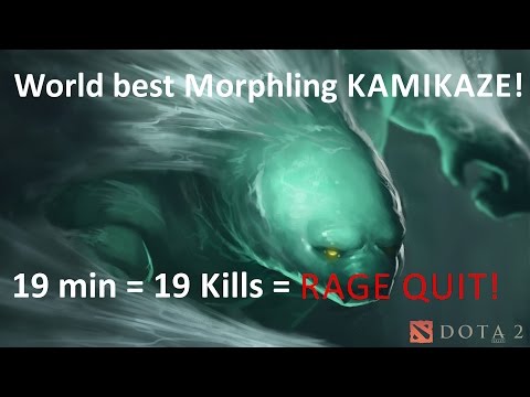 Best morphling KAMIKAZE 201 AGILITY ON 19 MIN ! [ Dota 2 Gameplay ]
