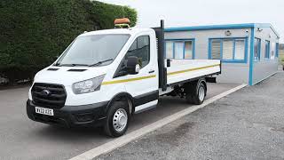 WV22 XZG 2022 (22) Ford Transit 350 DRW RWD, 2.0tdci, 130ps. 6 Speed, L3 LWB Dropside Pick Up